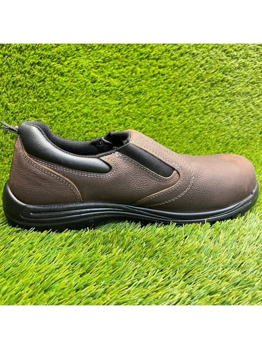 Avenger Foreman Mens Size 13 Brown Black Leather Composite Toe Safety Work Shoes